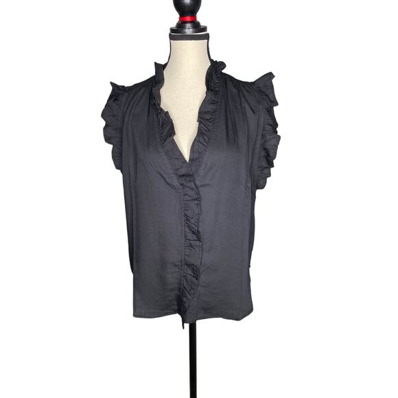 AREA STARS Avalon Ruffle Button Front Top - Picture 3 of 10